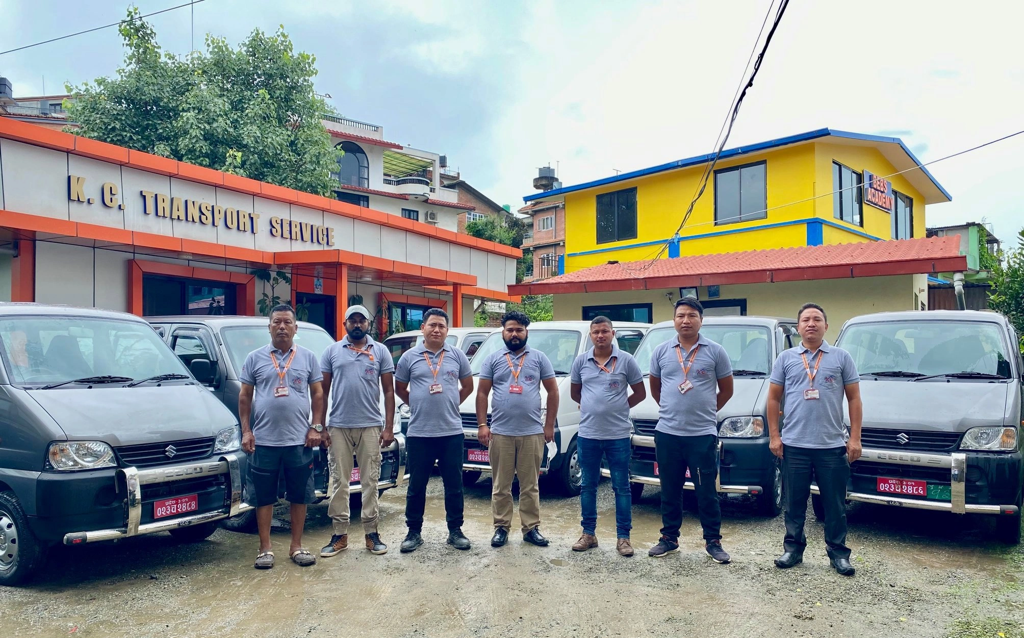 Professional car rental staff at KC Transport